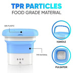 6 Liter Top Load Washing Machine - Portable Mini Foldable Washer And Spin Dryer for Carry