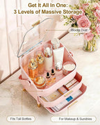 Organiser for Makeup & Skincare | Large Makeup Organisers with Dust-Proof Cover