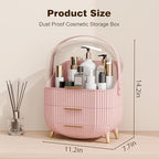 Organiser for Makeup & Skincare | Large Makeup Organisers with Dust-Proof Cover
