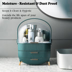 Organiser for Makeup & Skincare | Large Makeup Organisers with Dust-Proof Cover