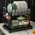 SRL 2-Tier Dish Drying Rack with Utensil Holder