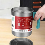 Trenducts.pk Stainless Steel Oil Filter Pot 1.4 Liter