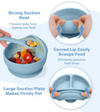 Silicone Baby Feeding Set, 10 Pcs Baby Led Weaning Supplies Baby Eating Essentials Set
