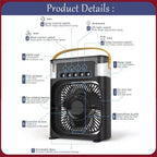 Electric Humidifier Fan – 2-in-1 Hydrating Cooling Station