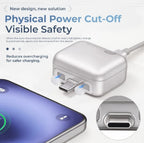 Smart Auto Stop Charging Adapter USB-C 140W | Automatic Power Cut Charger Protector