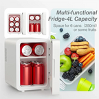 Compact Makeup Fridge: Cooler & Warmer for Car Use