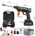 Portable High Pressure Washer with battery and 5M Tube, Wireless Car Pressure Washer Gun,