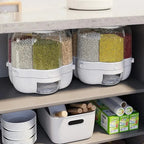 AJF 360° Rotating Rice Dispenser Airtight Grain Storage