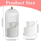 Makeup Brush Holder Organizer with Lid, 360° Rotatable Makeup Brushes Storage Case